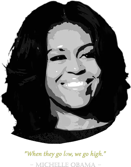 Michelle Obama Quote Kids T Shirt For Sale By Filip Schpindel Michelle Obama Art Png Obama Icon Poster