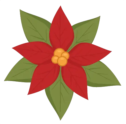 Poinsettia Svg Cutting File Christmas Poinsettia Png Poinsettia Icon Png