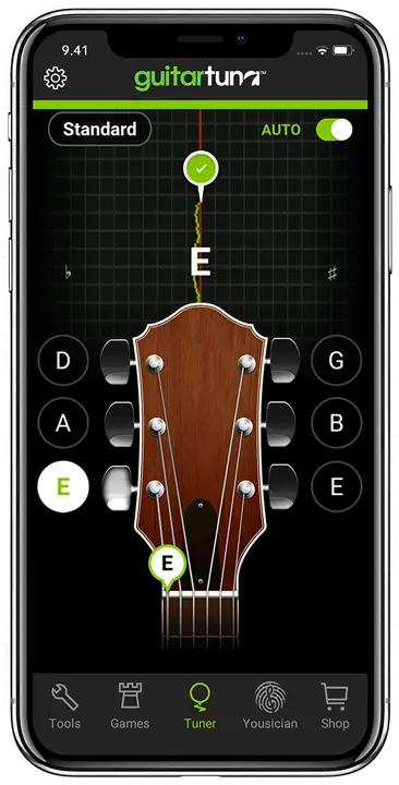 Guitar Tuner The 1 Free Online App Free Guitar Tuner App Png Guitar Desktop Icon