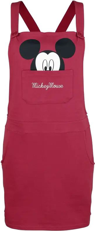 Mickey Mouse And Minnie U2013 Silhouettes Medium Length Dress Burgundy Sleeveless Png Mickey Mouse Face Png