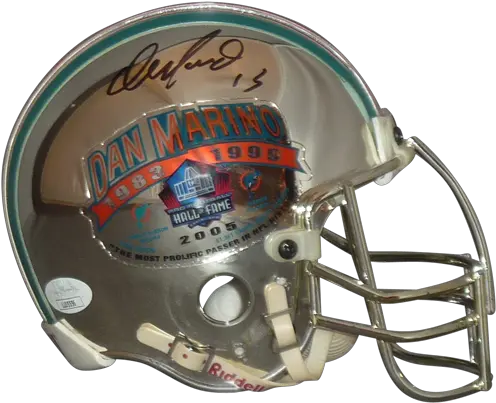 Dan Marino Autographed Mini Helmet Chrome Limited Edition U2013 Jsa Png Icon Chrome Helmet