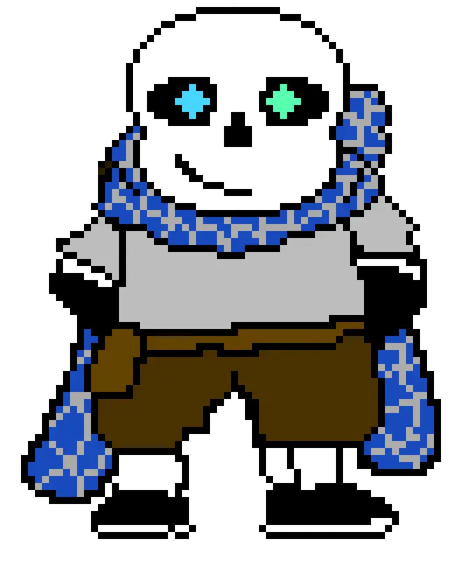 Blueprint Sans Sprite Fun Undertale Style Art Prints Sans Sprite Transparent Undertale Png Sans Sprite Transparent