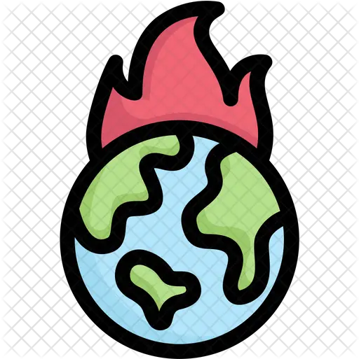 Earth Icon Png Earth On Fire Png