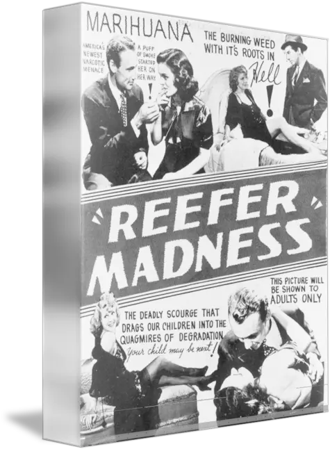 Reefer Madness Vintage Movie Poster By Posters Reefer Madness 1936 Full Movie Png Movie Poster Png