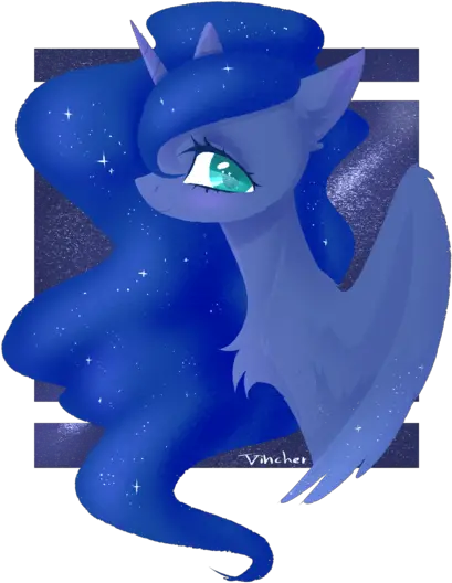 Vincher Female Mare Cartoon Png Luna Transparent Background