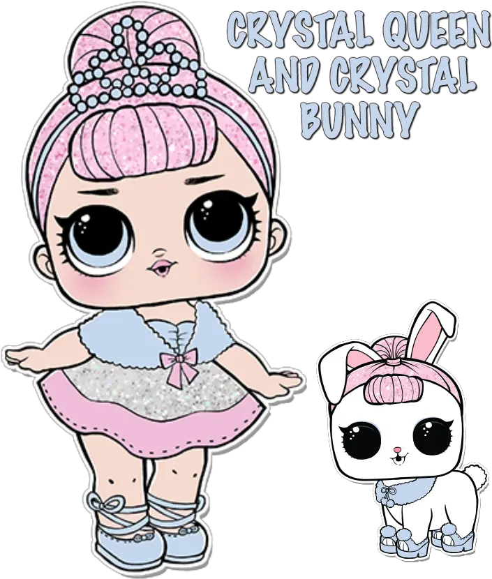 Lol Doll Coloring Pages Page Color Lol Crystal Queen Png Lol Surprise Dolls Png