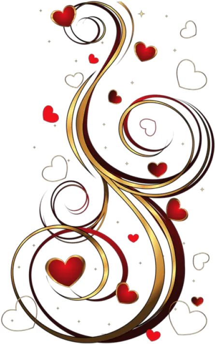 Download Transparent Red And Gold Hearts Ornament Png Red And Gold Ornaments Transparent Background Ornament Png