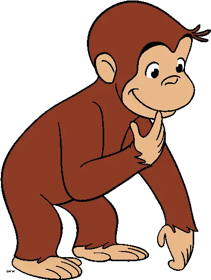 Free Curious George Black And White Curious George A Monkey Png Curious George Png