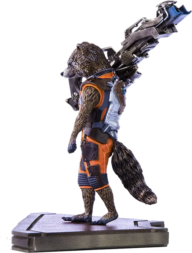 Download Hd Rocket 04 3 Rocket Raccoon Guardians Of The Iron Studios Racconn Guardians Png Rocket Raccoon Png