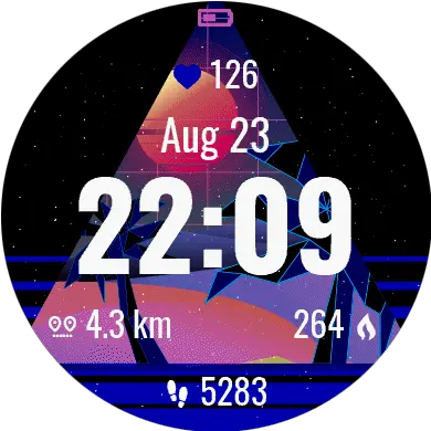 Retro Pyramid Garmin Connect Iq Dot Png 80s Icon