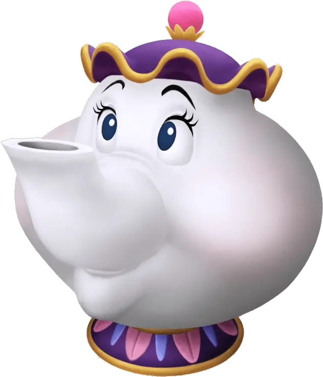 Beauty And The Beast Png Transparent Mrs Potts Kingdom Hearts Beauty And The Beast Rose Png