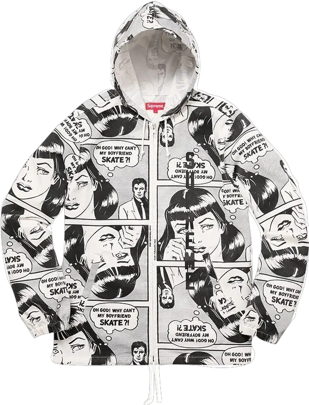 Download Supreme X Thrasher Hooded Boyfriend Supreme X Can T My Boyfriend Skate Png Thrasher Png