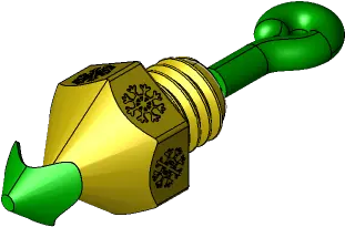 Clogged Nozzle Ornament 3d Model Cm Design Thangs Vertical Png Ocarina Of Time Icon