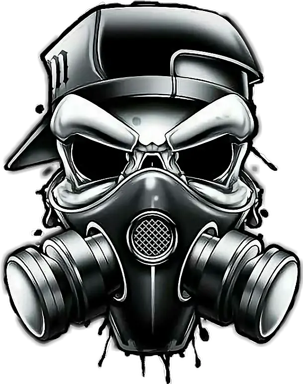 Skulls Gas Mask Transparent Png Graffiti Gas Mask Drawing Gas Mask Transparent Background