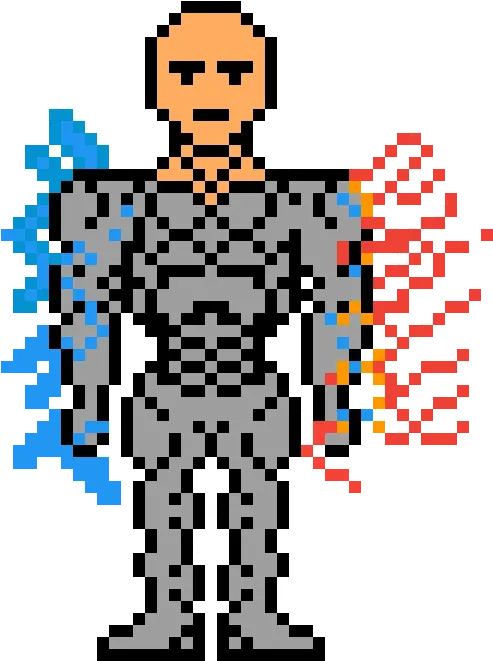 Pixilart One Punch Man If He Had Ice And Fire Powers And Illustration Png One Punch Man Logo Png