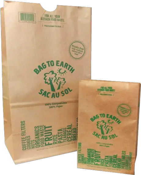 Bag To Earth 100 Compostable Food Waste Bags Bag To Earth Png Trash Bag Png