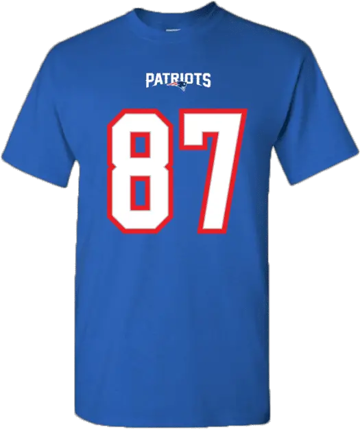 Download Mens New England Patriots Rob Blue Barracudas Png Rob Gronkowski Png