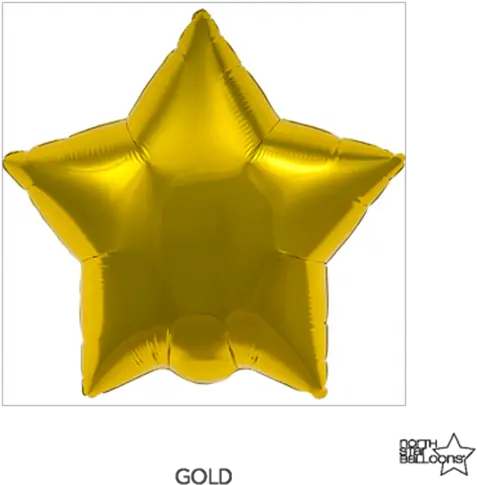 Download Picture Of Foil Balloon Gold Star 23cm Star Balloon Png Golden Star Png