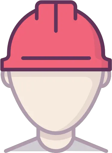 Construction Protection Worker Red Helmet Free Icon Of Trabajador Con Casco Logo Png Pink And Black Icon Helmet