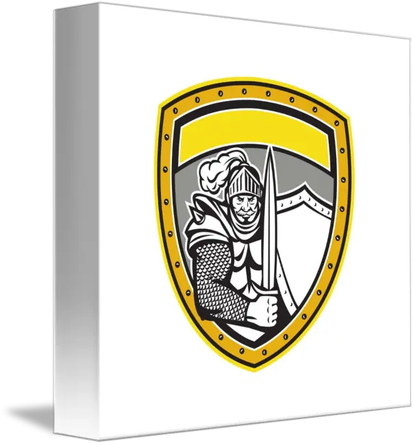 Knight Full Armor Open Visor Sword Shield Crest Re By Aloysius Patrimonio Crest Png Sword And Shield Transparent