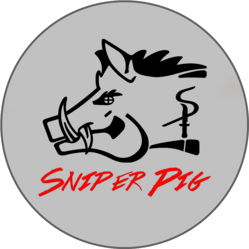 Sniper Pig 3 X Sticker U2013 Oil Field Hats Sniper Pig Logo Png Sniper Logo