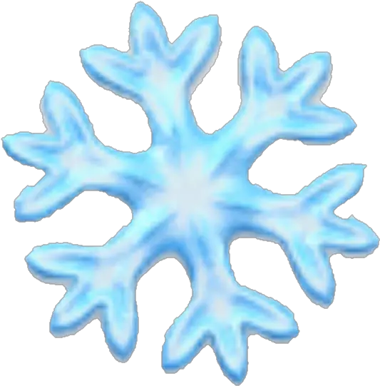 Snowflake Snow Snowing Blue Iphone Transparent Snowflake Emoji Png Snowing Transparent