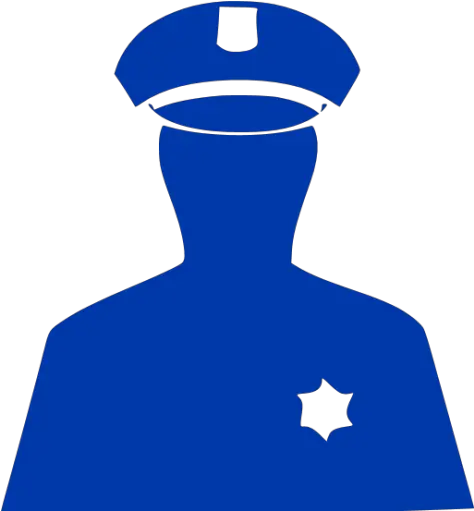 Royal Azure Blue Police 2 Icon Icon Png Police Hat Transparent