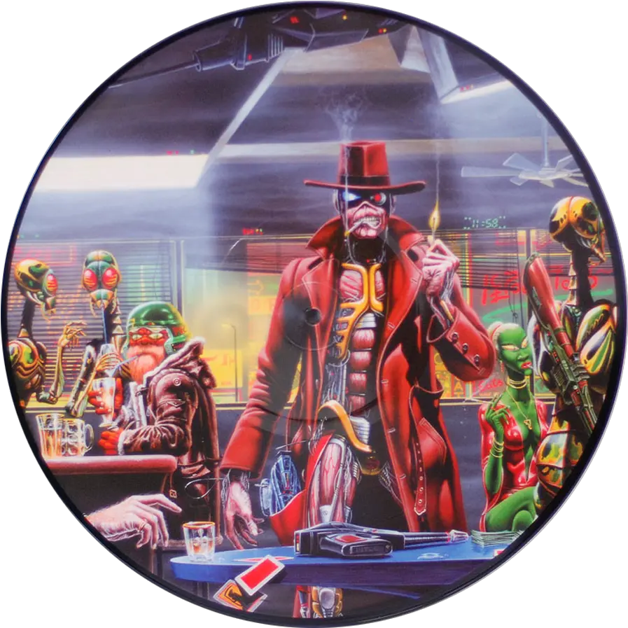 Iron Maiden Somewhere In Time Picture Disc Stranger In A Strange Land Iron Maiden Png Iron Maiden Icon