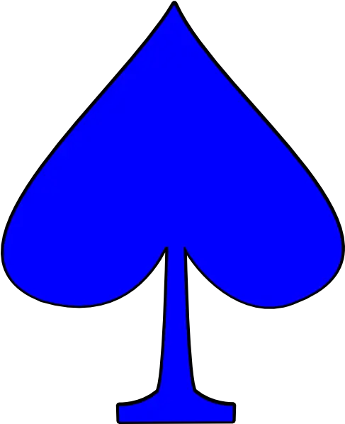 Download Blue Ace Of Spades Blue Spade Png Ace Of Spades Png