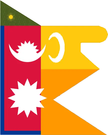 Download Maratha Flag Flag In The Style Of Nepal Png Image Nepal Flag Nepal Flag Png