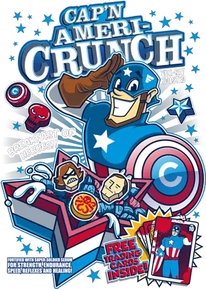 Download Capn Ameri Crunch T Shirt Cap N Ameri Crunch Png Steve Rogers Png