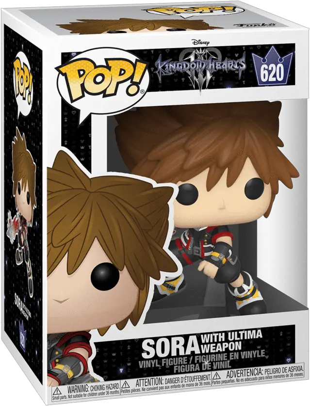 Pop Disney Kingdom Hearts Sora 620 Sora With Ultima Weapon Pop Png Kingdom Hearts Sora Png