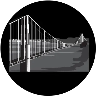 Golden Gate Bridge 2 Gobo Projected Image Suspension Bridge Png Golden Gate Bridge Png