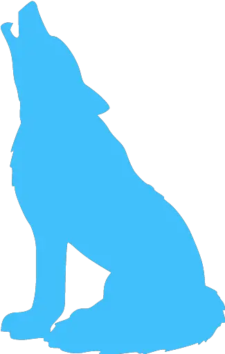 Caribbean Blue Wolf Icon Free Caribbean Blue Animal Icons Howling Wolf Silhouette Drawing Png Wolf Transparent