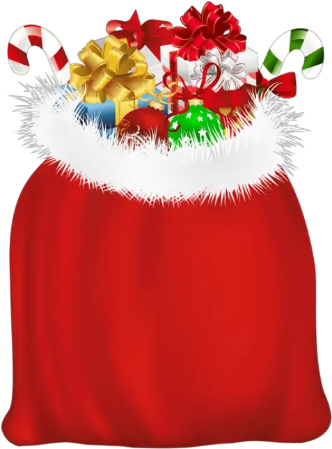 Download Free Png Red Santa Gift Bag Bolsa De Regalos Gift Bag Gift Bag Png