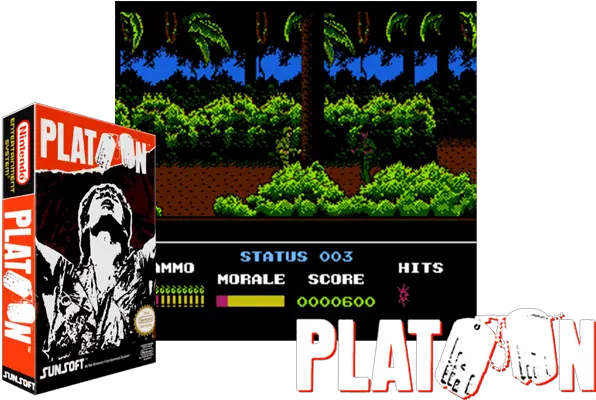 Platoon Usa Just Another Nintendo Nes Classic Game Online Advertising Png Nes Png