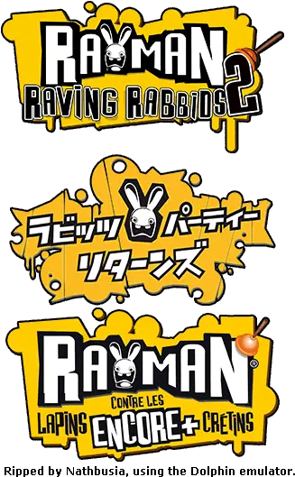 Wii Rayman Raving Rabbids 2 Logo The Spriters Resource Rayman Raving Rabbids 2 Logo Png Dolphin Emulator Logo