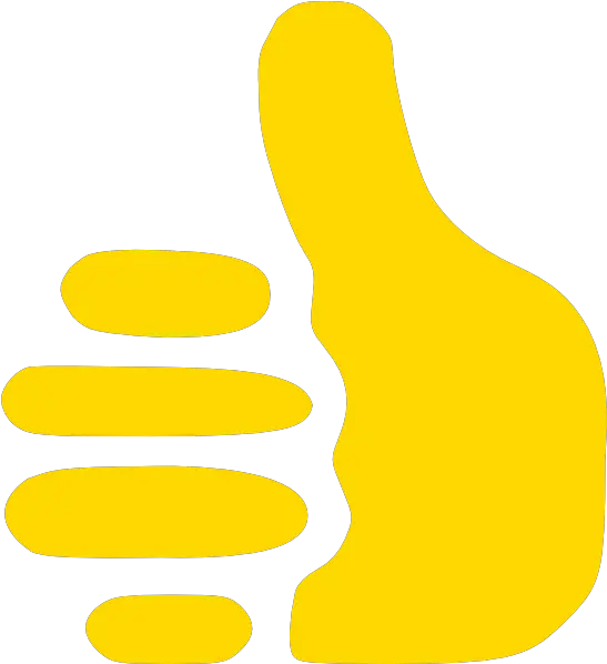 Yellow Thumbs Up Clip Art Vector Clip Art Sign Language Png Thumbs Up Icon