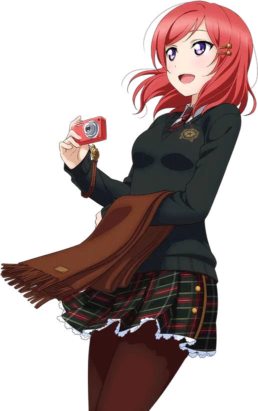 School Idol Tomodachi Cards Album 456 Nishikino Maki Ur Maki Nishikino Casual Png Love Live School Idol Festival Icon With Glowing Lights Around