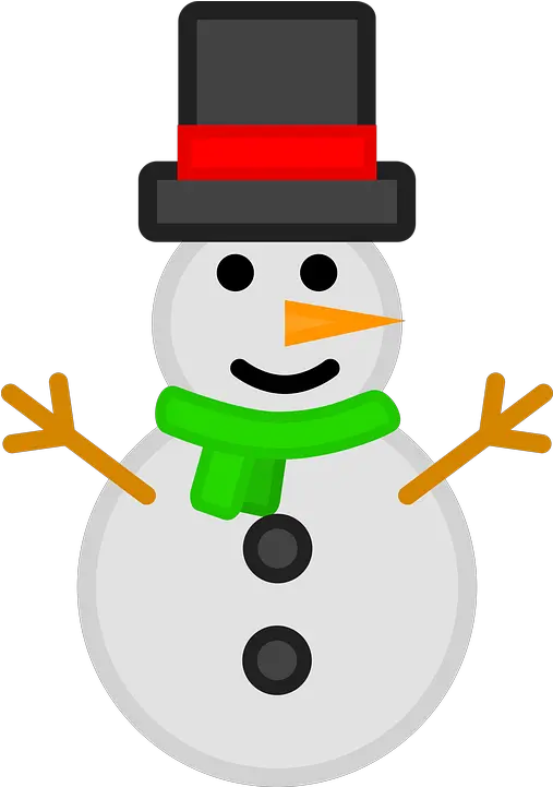 Snowman Snow Winter Free Vector Graphic On Pixabay Happy Png Snowman Icon Free