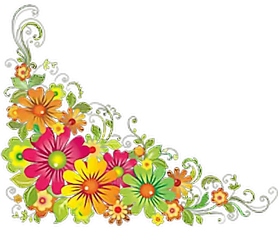 Floralborder Corner Floral Flowers Png Vector Corner Design Png Corner Flowers Png