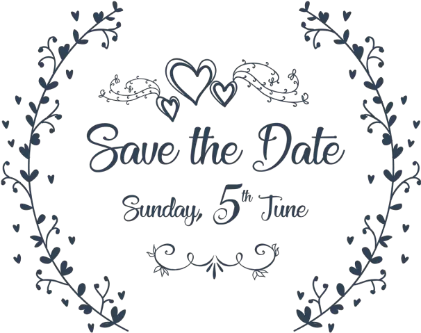 Typography Vector Save The Date Wedding Png Save The Date Save The Date Png
