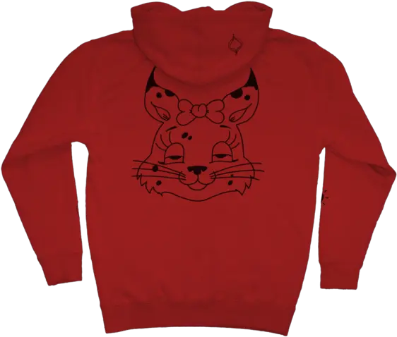 Icon Hoodie Red Sunshine Kitty Kollection Lady Wood Champion Hoodie Red Faze Clan Png Kitty Icon