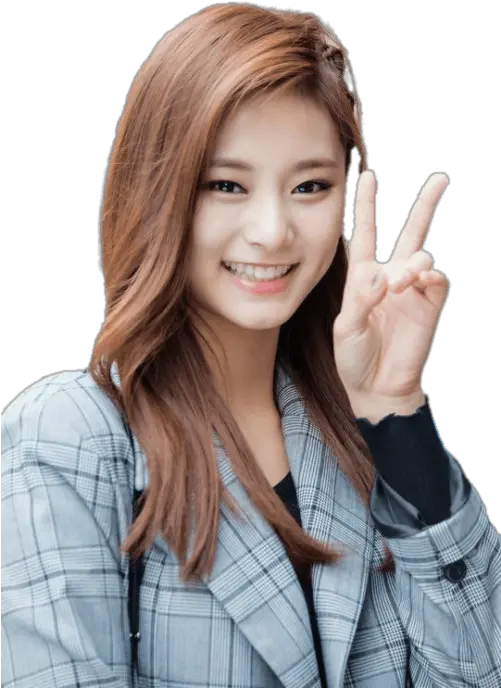 Twice Tzuyu Peace Sign Transparent Png 1040583 Png Tzuyu Twice Png Peace Sign Transparent