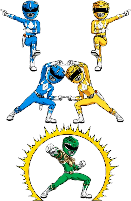 Parody Of Star Wars Walle Blue Power Ranger Yellow Power Rangers Blue Yellow Green Png Power Rangers Icon