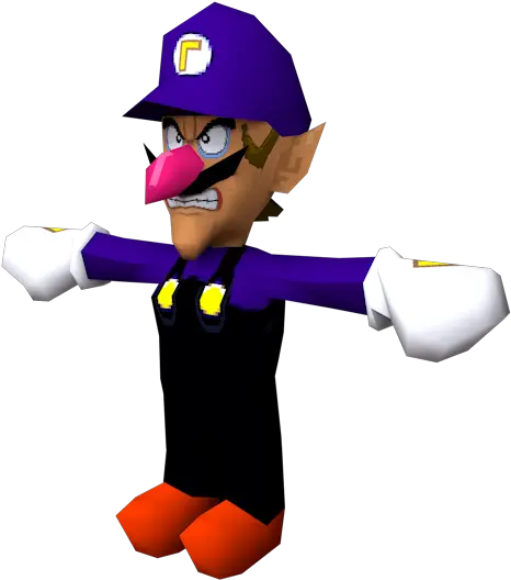 Custom Edited Mario Customs Waluigi Ds The Models Png Waluigi Icon