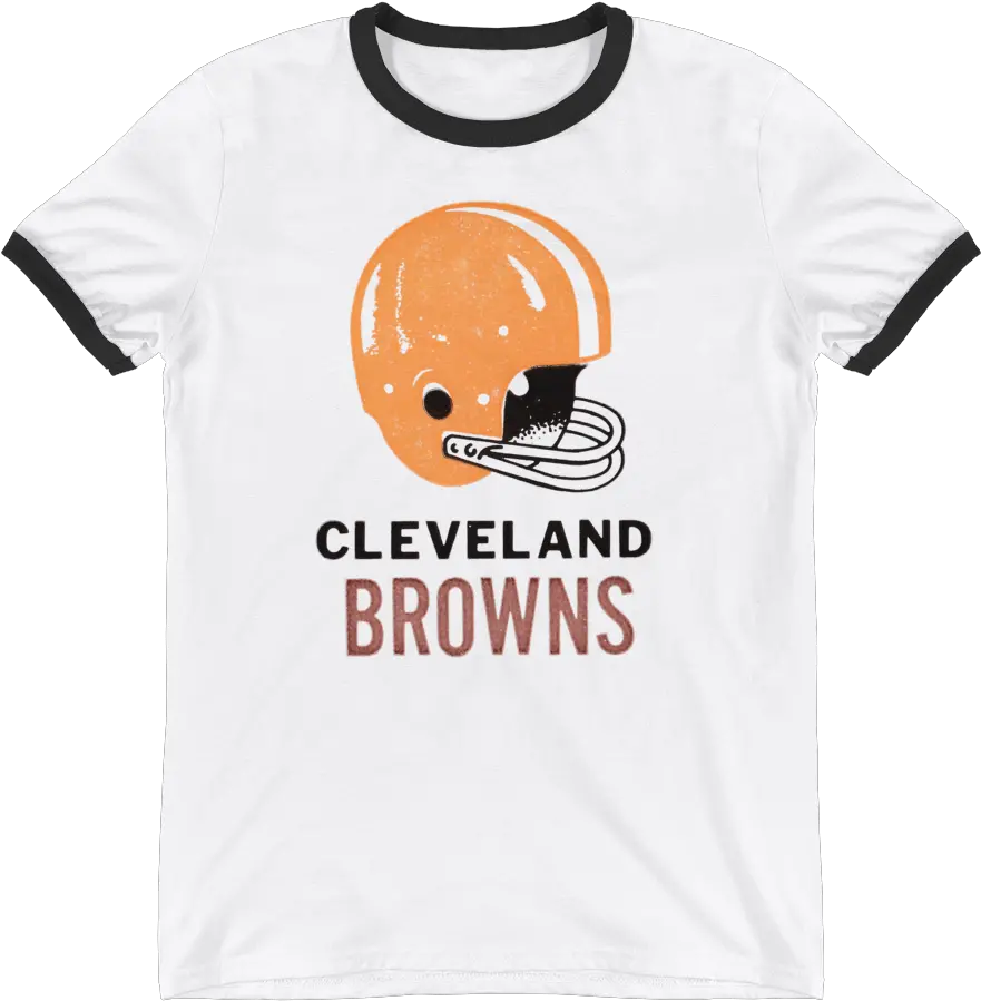 Retro Cleveland Browns Ticket Tee Ringer Tshirt Full Revolution Helmets Png Cleveland Browns Logo Png
