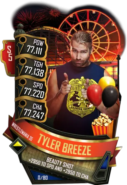 Tyler Breeze Wwe Supercard Tyler Breeze Png Tyler Breeze Png