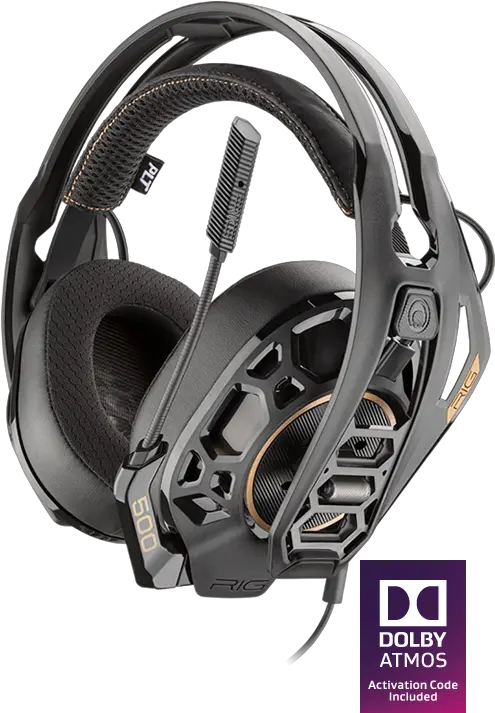 Rig 500 Pro Hx Dolby Atmos Gaming Plantronics Rig 500 Pro Hc Png Gaming Headset Png