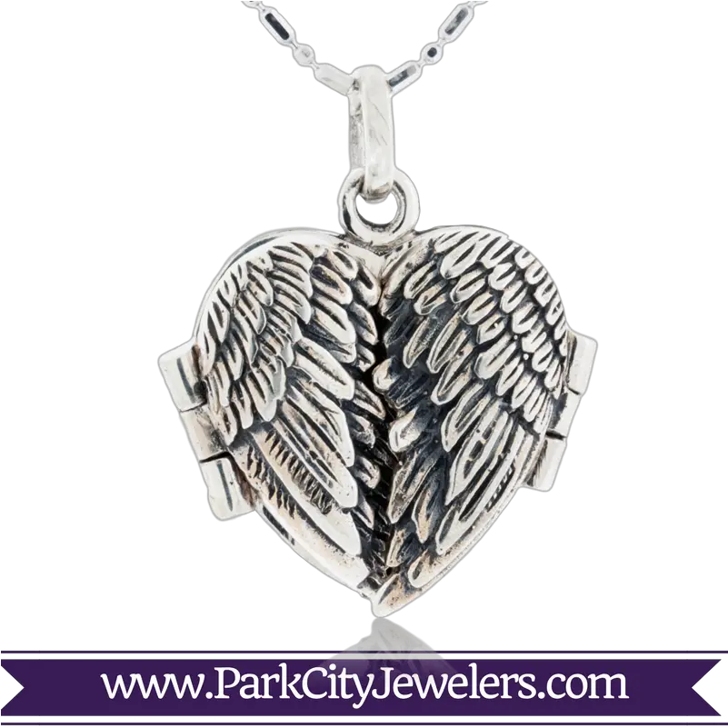 Heart With Wings Png Angel Wing Locket 1591357 Png Mens Forrert Wedding Band Angel Wing Png